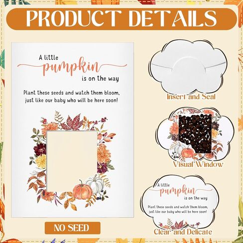 Fumete Baby Shower Party Favor Baby in Bloom Packet أكياس كرافت مع مظاريف نافذة، حقيبة تخزين منظمة قابلة للإغلاق لحفلة الكشف عن الجنس in Kuwait