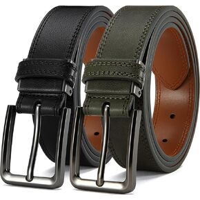 DOOPAI Men's Leather Belt - 1 3/8" Genuine Cowhide Dress Belt for Work, with Quick-Size Adjuster Golf & Casual in Kuwait