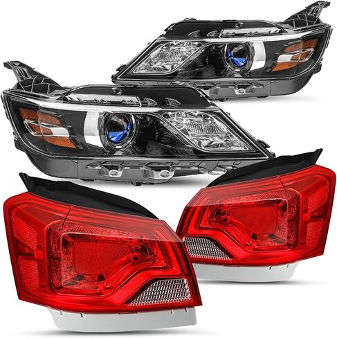 JSBOYAT ضوء الذيل الهالوجين يناسب 2014-2020 Chevy Impala الضوء الخلفي الخارجي مع مجموعة المصابيح الخلفية OE استبدال مباشر لمصباح الفرامل الذيل الجانب الأيسر للسائق GM2804116 84247728 in Saudi Arabia
