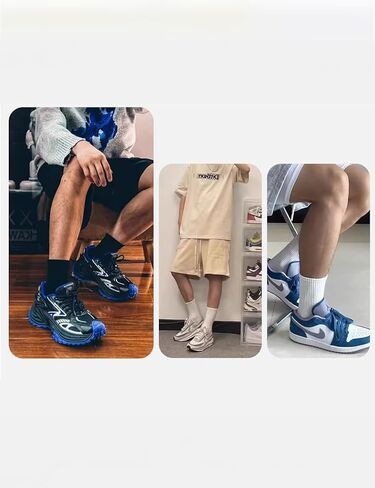 جوارب رياضية مبطنة للرجال من Essentials مع جوارب رياضية قطنية مضغوطة للجري ومريحة وناعمة ومسامية للرجال in Saudi Arabia