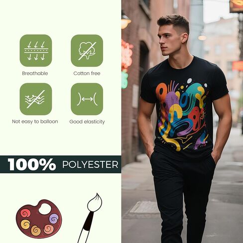 Joyclub 5 PCS Unisex Sublimation Blanks Bulk Polyester T Shirts for Sublimation Crew Neck Short Sleeve Wholesale DIY Gifts in Saudi Arabia