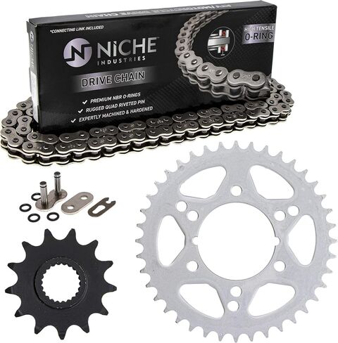NICHE Drive Sprocket Chain Combo for Polaris 4X4 Xplorer 300 Front 13 Rear 40 Tooth 520NZ Standard 88 Links in Saudi Arabia
