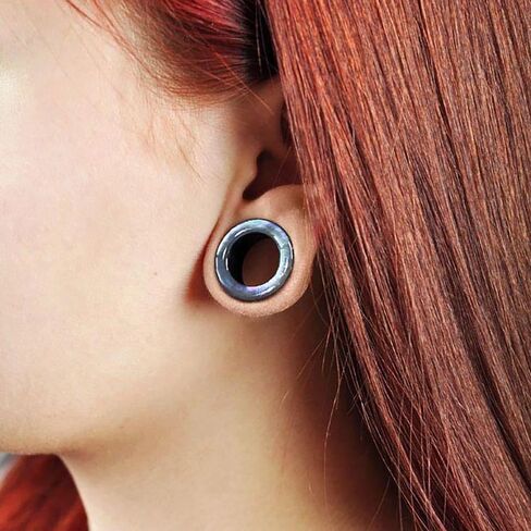 Casvort 2 PCS Hypoallergenic 2G-1" Beautiful Classic Conch Ear Gauges 316 Surgical Stainless Steel Comfortable Screw Back Ear Tunnels Plugs Body Piercing Jewelry in Kuwait