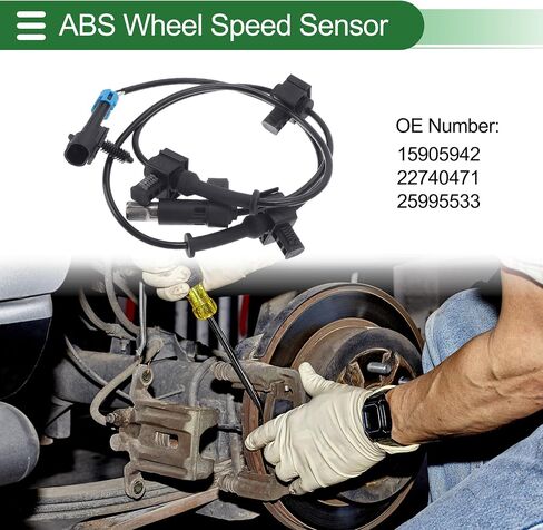 ABS Wheel Speed Sensor ABS Sensor No.15905942/22740471/25995533 for Chevrolet Silverado 2500 2009-2010 1 Pc Left Rear Right Rear in Saudi Arabia
