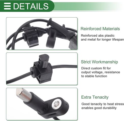 ABS Wheel Speed Sensor ABS Sensor No.15905942/22740471/25995533 for Chevrolet Silverado 2500 2009-2010 1 Pc Left Rear Right Rear in Saudi Arabia