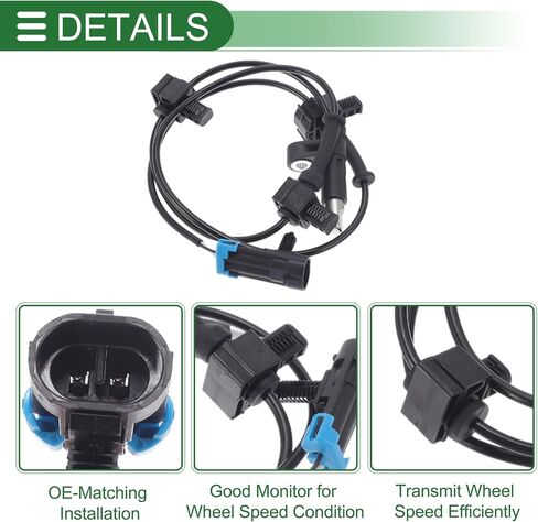 ABS Wheel Speed Sensor ABS Sensor No.15905942/22740471/25995533 for Chevrolet Silverado 2500 2009-2010 1 Pc Left Rear Right Rear in Saudi Arabia