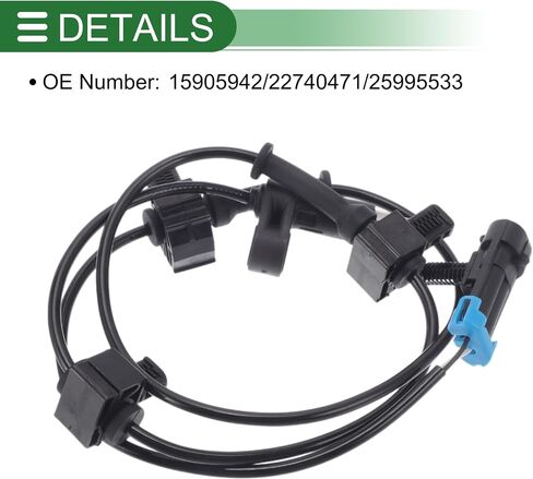 ABS Wheel Speed Sensor ABS Sensor No.15905942/22740471/25995533 for Chevrolet Silverado 2500 2009-2010 1 Pc Left Rear Right Rear in Saudi Arabia