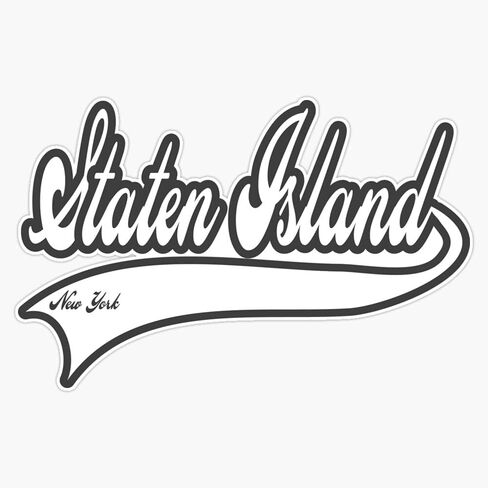 ملصق حائط للكمبيوتر المحمول من Staten Island - New York ملصق حائط من الفينيل مقاس 5 بوصة in Saudi Arabia