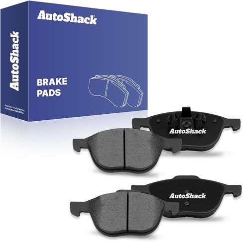 AutoShack Front Ceramic Brake Pad Set | Replacement for 2013-2019 Ford Escape 2012-2018 Ford Focus 2004-2013 Mazda 3 2012-2017 Mazda 5 2004-2011 Volvo S40 | 4-PC in Saudi Arabia