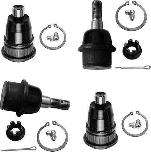 Detroit Axle - Front Ball Joints for Buick Rainier Chevrolet SSR Trailblazer EXT GMC Envoy XL XUV Isuzu Ascender Oldsmobile Bravada Saab 9-7x, 4 Lower & Upper Ball Joints Assembly Replacement in Saudi Arabia