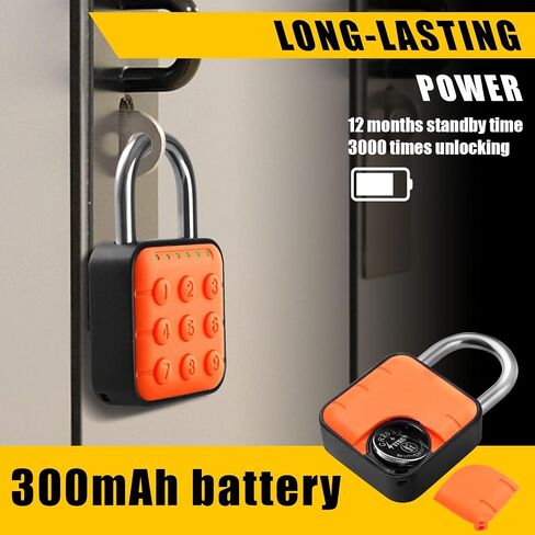 DELSWIN Combination Lock for Locker - 6-Digit Combo Lock Waterproof Smart Padlock for School Gym Lockers, Gates, Fence and Storage Unit (Black) in Saudi Arabia