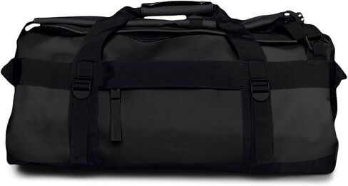 حقيبة RAINS Texel Duffel صغيرة - حقيبة دفل خضراء مقاومة للماء مع سحاب إغلاق على شكل حرف U، وجيوب شبكية، وأشرطة ضغط، ومقابض حمل مبطنة - ضمان لمدة عامين in Saudi Arabia