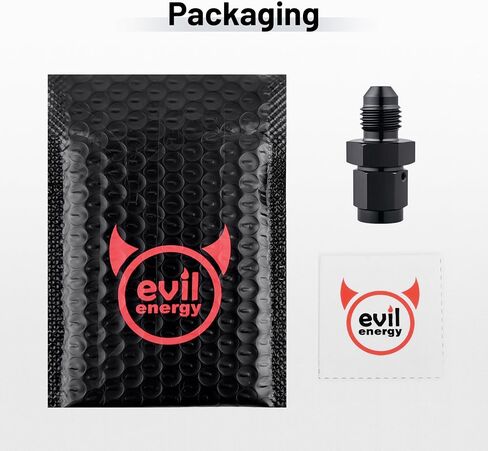 EVIL ENERGY AN Female Swivel to AN Male Flare Expander Fitting Adapter Aluminum Black 1PC in Saudi Arabia