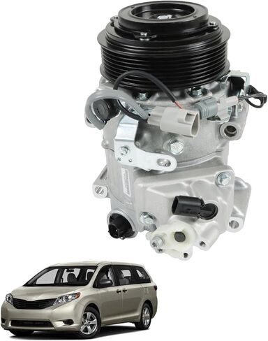 AC Compressor Replacement for Sienna 2011 2012 2013 2014 2015 2016 3.5L 140893NEW in Saudi Arabia