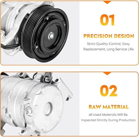 Air Conditioner AC Compressor with A/C Clutch for Honda Element 2.4L 2003-2011, CO 10739C in Saudi Arabia