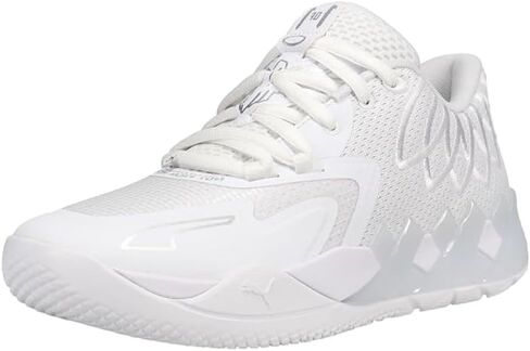 PUMA Kids Boys X Lamelo Ball Mb.01 Lo Basketball Sneakers Shoes - White in Saudi Arabia