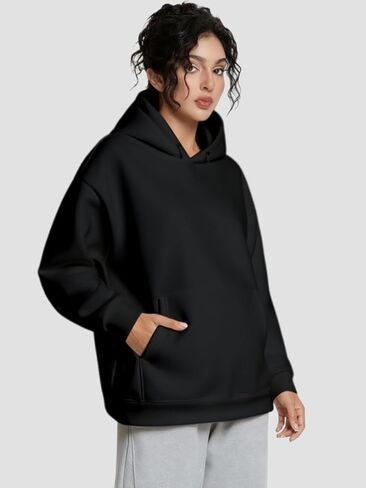 Womens Oversized Hoodies Fleece Hooded Sweatshirts Comfy Sweaters Loose Fit Pullover Fall Winter Clothes in Saudi Arabia