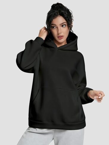 Womens Oversized Hoodies Fleece Hooded Sweatshirts Comfy Sweaters Loose Fit Pullover Fall Winter Clothes in Saudi Arabia