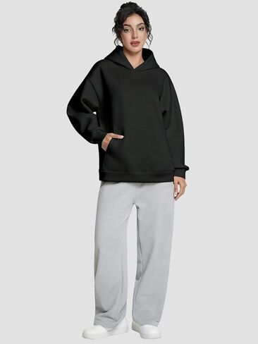 Womens Oversized Hoodies Fleece Hooded Sweatshirts Comfy Sweaters Loose Fit Pullover Fall Winter Clothes in Saudi Arabia