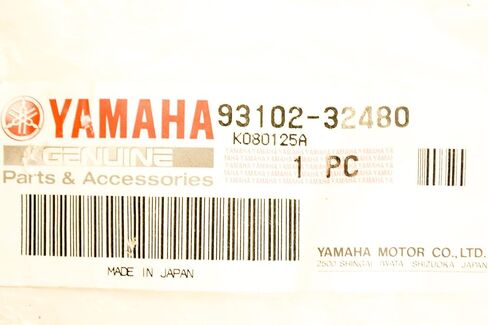 Yamaha 93102-32480-00 Oil Seal; 931023248000 Made by Yamaha in Saudi Arabia