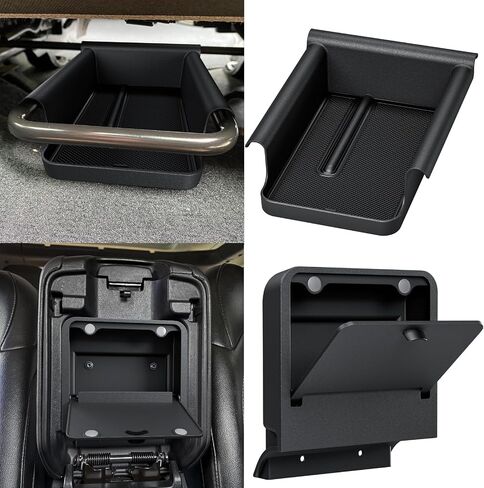 Front Under Seat Storage Organizer for Jeep Wrangler JL JLU 2018-2025 & Gladiator JT 2020 2021 2022 2023 2024 2025 Accessories Hidden Center Console Organizer, 2PCS (Not for Power Seat) in Saudi Arabia