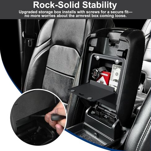 Front Under Seat Storage Organizer for Jeep Wrangler JL JLU 2018-2025 & Gladiator JT 2020 2021 2022 2023 2024 2025 Accessories Hidden Center Console Organizer, 2PCS (Not for Power Seat) in Saudi Arabia