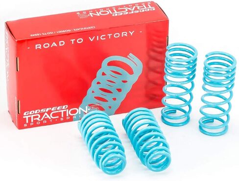 Godspeed LS-TS-HA-0004-A Traction-S Sports Lowering Springs, Reduce Body Roll, Improved Handling, Set of 4, compatible with Honda Accord (CP2) 2008-2012 All Models in Saudi Arabia