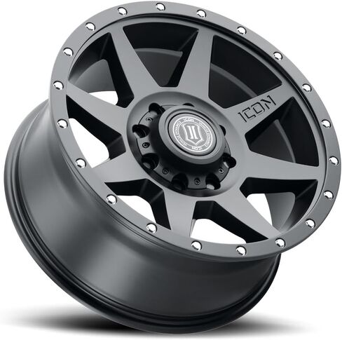 ICON Alloys Rebound، أسود ساتان، 20 × 9/8 × 6.5، 12 مم إزاحة، 5.5 بوصة BS، 1820908055SB in Saudi Arabia