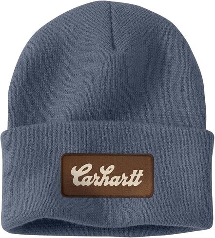 Carhartt Men's Knit Cuffed Script Patch Beanie in Saudi Arabia