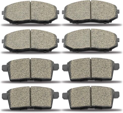 D1258 D1259 Front Rear Ceramic Brake Pads Set Compatible With 2007-2012 Mazda CX-7,2007-2015 Mazda CX-9,2007-2010 Edge, 2007-2010 Lincoln MKX,8pcs in Saudi Arabia