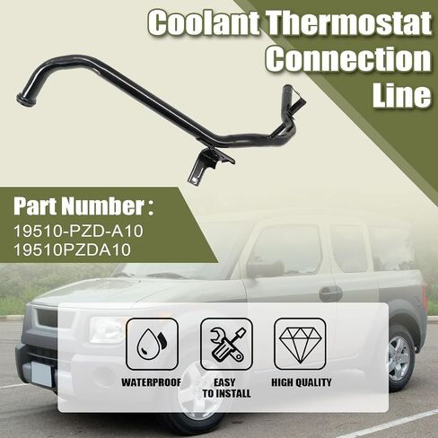 Priprilod المبرد ترموستات سخان المياه أنبوب توصيل خط الأنبوب متوافق مع Honda Element 2007 2008 2009 2010 2011# 19510-PZD-A10 19510PZDA10 in Saudi Arabia