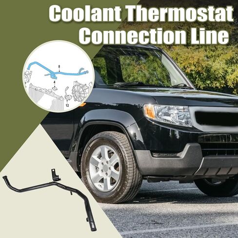Priprilod المبرد ترموستات سخان المياه أنبوب توصيل خط الأنبوب متوافق مع Honda Element 2007 2008 2009 2010 2011# 19510-PZD-A10 19510PZDA10 in Saudi Arabia