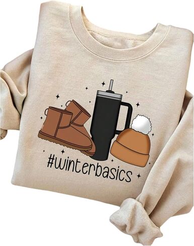 SweatyRocks Women's Graphic Sweatshirt Casual Fleece Long Sleeve Oversize Crewneck Pullover Hoodies in Saudi Arabia