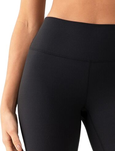 YUNOGA Womens RibFlex High Waisted Ribbed Biker Shorts 6/8 inches - Tummy Control Spandex Yoga Workout Athletic Shorts in Saudi Arabia