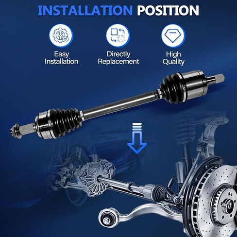 Maxfavor CV المحور الأمامي زوج FWD مناسب لهوندا أكورد 2008-2012 CV محاور عمود مشترك الجمعية الجانب الأيسر الأيمن 2.4L L4 EX/EX-L/LX/LX-S/LX-P/SE in Saudi Arabia