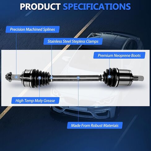 Maxfavor CV المحور الأمامي زوج FWD مناسب لهوندا أكورد 2008-2012 CV محاور عمود مشترك الجمعية الجانب الأيسر الأيمن 2.4L L4 EX/EX-L/LX/LX-S/LX-P/SE in Saudi Arabia