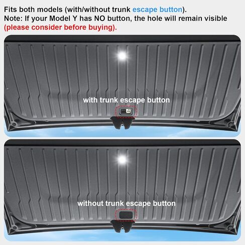 حصيرة الباب الخلفي لصندوق السيارة لطراز Tesla Y، حصيرة حماية صندوق السيارة KUNIST لجميع الأحوال الجوية بطانات الأبواب الداخلية موديل Y، أسود in Kuwait