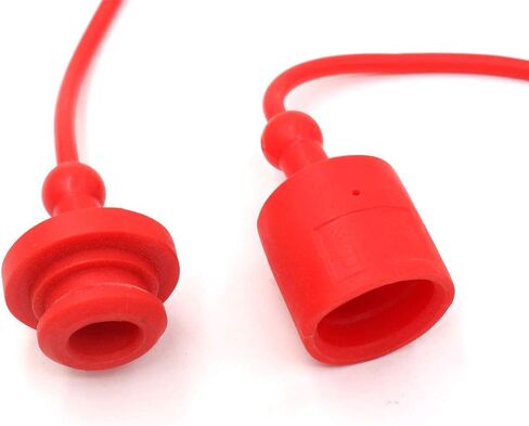 Hydraulic Coupler Dust Cap Plug Set 3/4 ISO-B,CEKER Hydraulic Dust Covers Male Female Quick Connects Fittings,Red Cap with Retention Ring Keeps Cap Attached to Hose 1Pack in Saudi Arabia