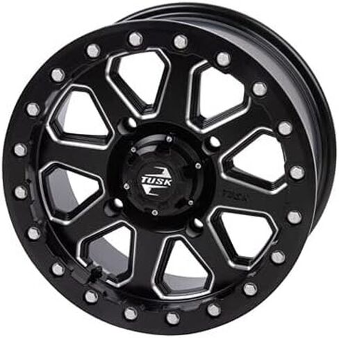 إطارات UTV شعاعية 32x10-15 Tusk MEGABITE HD 8 طبقات مثبتة على عجلات Tusk UINTA Beadlock - لأجهزة CAN-AM MAVERICK X3 UTV - تتضمن صواميل العروة (إزاحة العجلات 4+3، مُصنعة) in Saudi Arabia