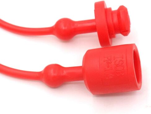 Hydraulic Coupler Dust Cap Plug Set 3/4 ISO-B,CEKER Hydraulic Dust Covers Male Female Quick Connects Fittings,Red Cap with Retention Ring Keeps Cap Attached to Hose 1Pack in Saudi Arabia