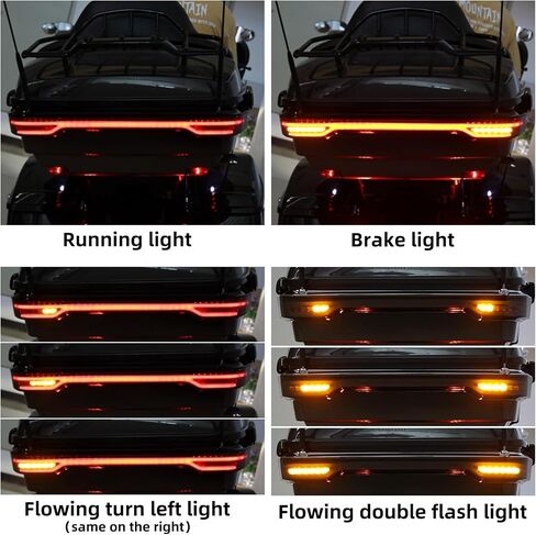 TCT-MOTORPARTS LED King Tour Turn Tail Lamp Light Wrap Fit For Harley CVO Touring Road King Glide Street Electra Glide Ultra-Classic 2014-2025 in Saudi Arabia