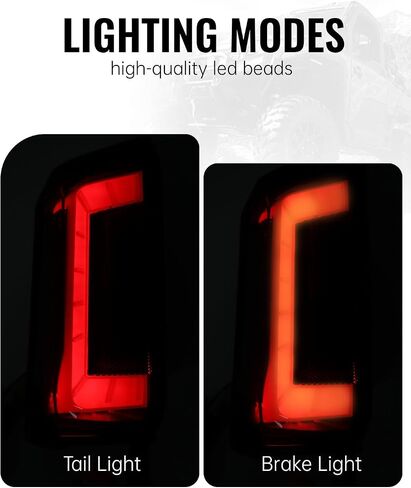 مصابيح خلفية LED لـ Polaris Ranger XD 1500، مصابيح إشارة الفرامل الخلفية الجانبية المقاومة للماء لـ Polaris Ranger XD 1500 NorthStar 2024 2025 (استبدال #2415904، #2415905، قطعتان) in Kuwait
