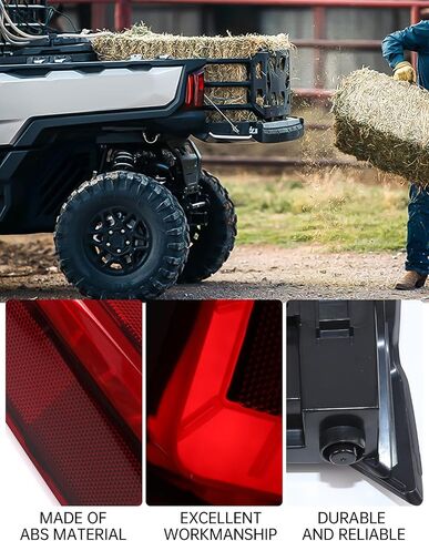 مصابيح خلفية LED لـ Polaris Ranger XD 1500، مصابيح إشارة الفرامل الخلفية الجانبية المقاومة للماء لـ Polaris Ranger XD 1500 NorthStar 2024 2025 (استبدال #2415904، #2415905، قطعتان) in Kuwait