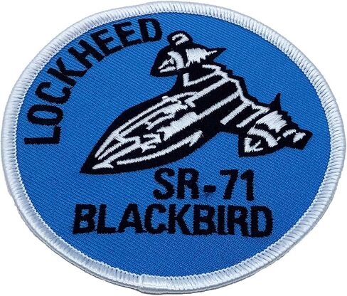 Lockheed Martin® SR-71 Blackbird® Patch – with Hook and Loop, Officially Licensed in Saudi Arabia