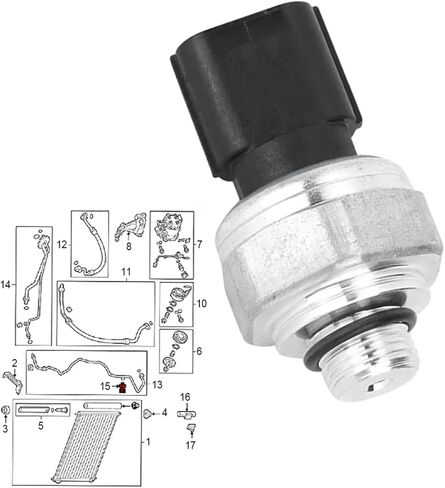 Air Con Pressure Sensor Compatible with Acura for RDX 2007 2008 2009-2022 for RL 2007 2008 2009 2010-2012 Air Conditioner Pressure Switch Sensor 80450-SFE-003, 80450SFE003 in Saudi Arabia