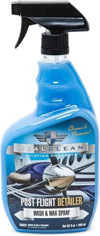 Aircraft Cleaning Supplies/Aviation Detailing/Wash & Wax/Aircraft Wax/Post Flight Detailing Spray by RealClean Aviation Products/ 32 oz Spray Bottle in Saudi Arabia