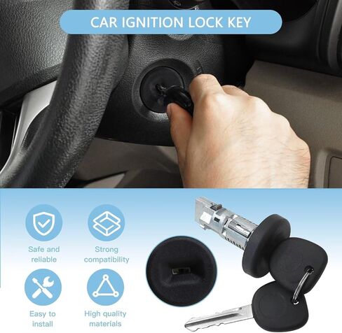 Ignition Key Lock Cylinder Switch with Keys 709271 + 5928819 Fit for Chevrolet Impala 2007-2013 by YTXXDEUS in Saudi Arabia