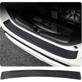 Carbon Fiber Car Rear Bumper Protector Guard for Kia Soul 2020-2025, Leather Sticker Anti-Scratch Trunk Door Sill Protection Strip Sticker in Saudi Arabia