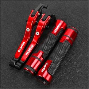 Clutch Brake Handle for HONDA GROM MSX125 2014-2023 2022 2021 Folding Extendable CNC Moto Adjustable Clutch Brake Levers Handbar Grips(Half- Red) in Saudi Arabia