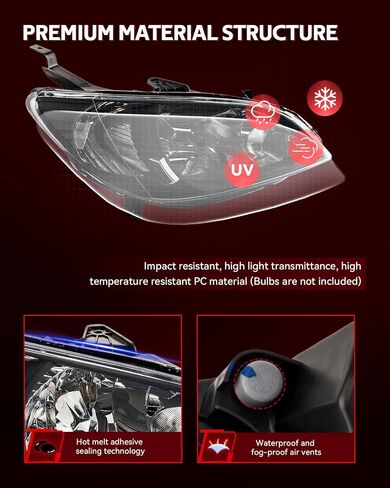 مجموعة المصابيح الأمامية Torchbeam متوافقة مع 2007 2008 2009 2010 2011 CR-V مجموعة مصابيح الرأس الأمامية زوج المصابيح الأمامية البديلة للسائق وجانب الركاب in Saudi Arabia